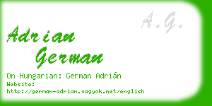 adrian german business card
